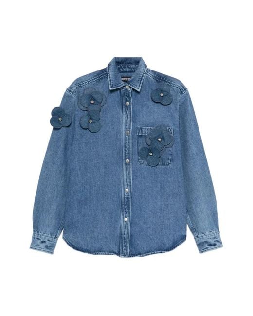 David Koma Blue Shirts