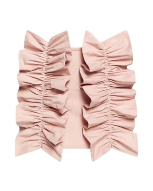 WEILI ZHENG Pink Short Skirts