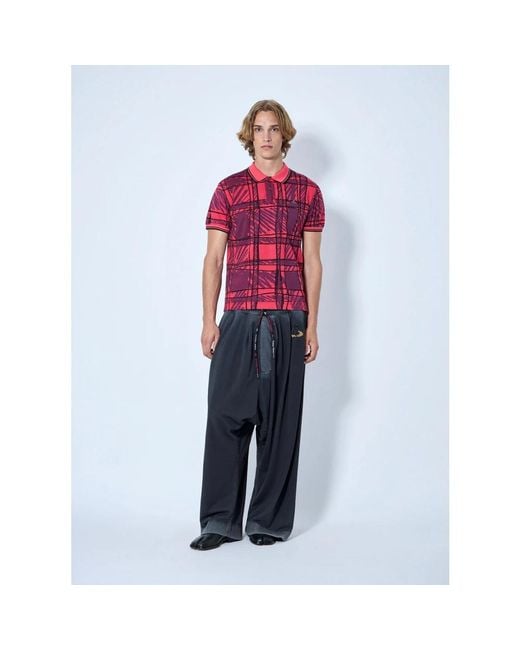 Vivienne Westwood Red Polo Shirts for men