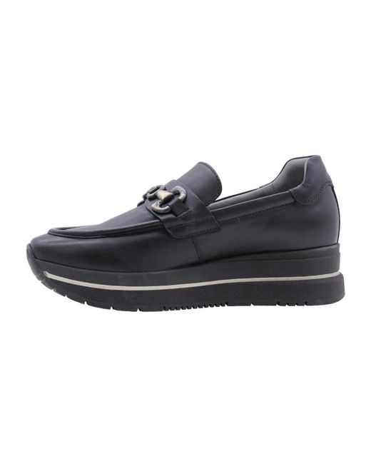 Nero Giardini Black Loafers