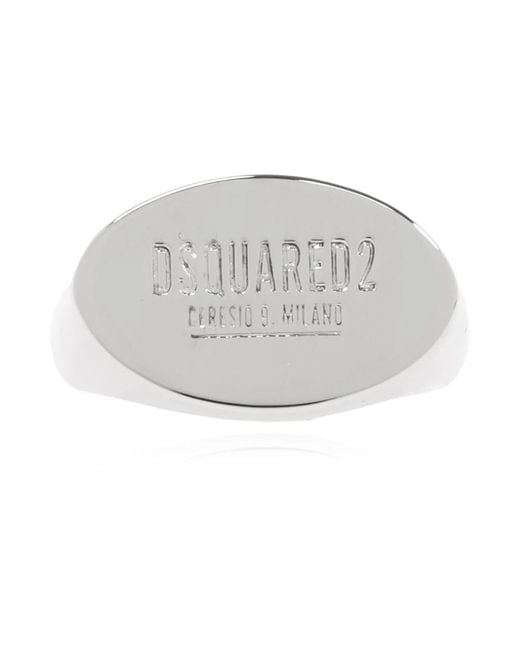 DSquared² Gray Rings for men