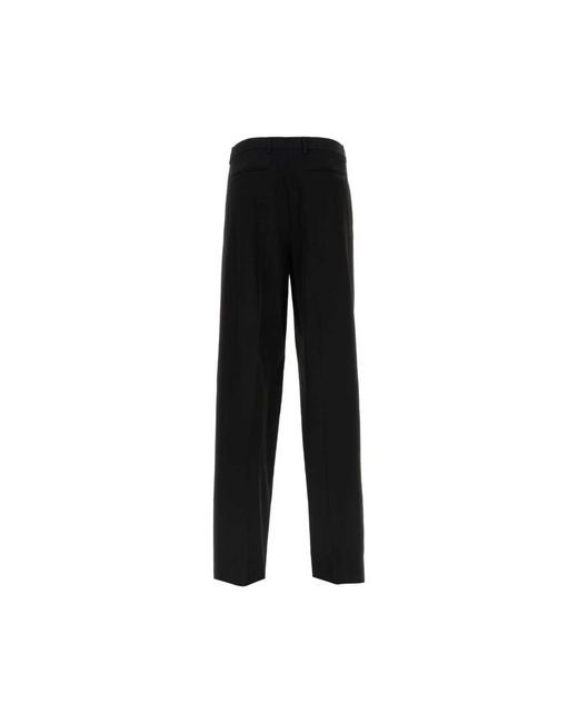 Versace Broeken ,Zwart ,Zwarte Viscose Blend Broek in het Black voor heren