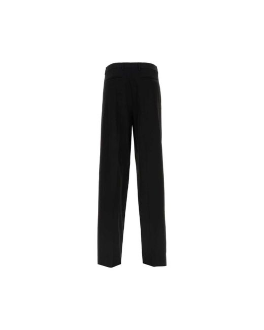 Versace Broeken ,Zwart ,Zwarte Viscose Blend Broek in het Black voor heren