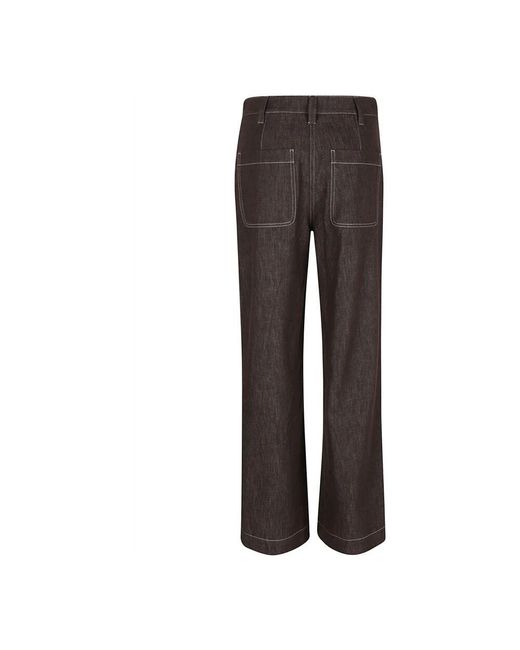 Brunello Cucinelli Brown Braune denim hose
