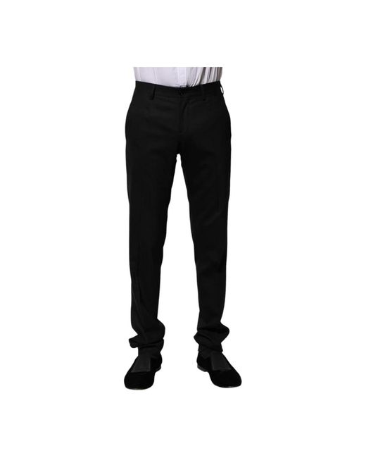 Dolce & Gabbana Black Suit Trousers for men