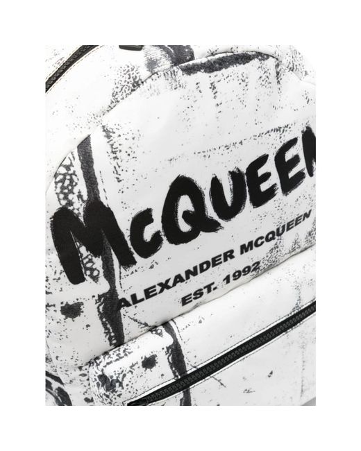 Alexander McQueen Gray Backpacks for men