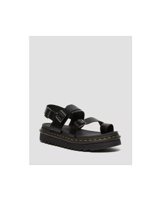 Dr. Martens Black Flat Sandals for men