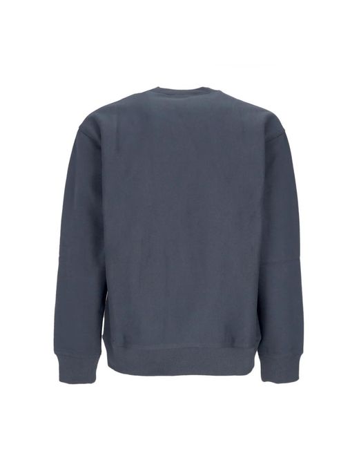 Carhartt Blue American Script Sweat Crewneck Sweatshirt for men