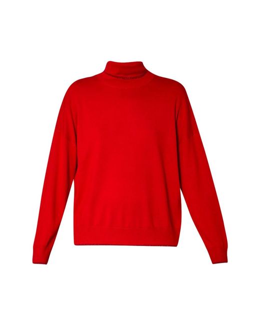 Sweaters rojos con detalles lurex® Liu Jo de color Red