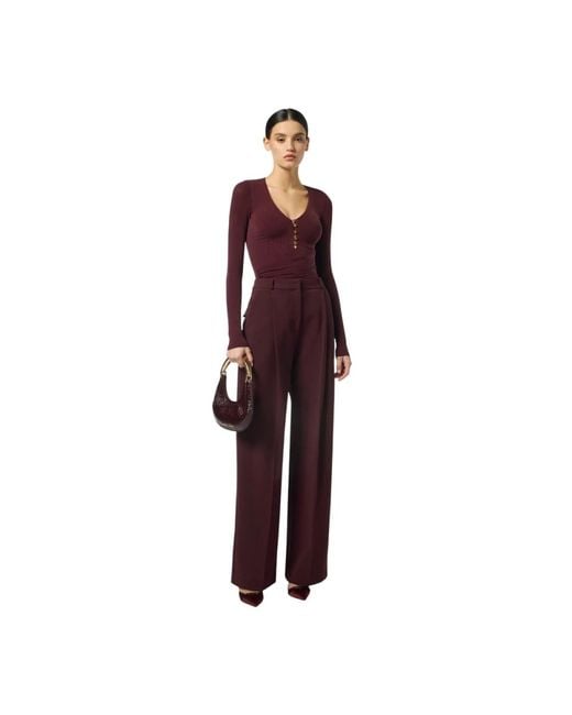 Elisabetta Franchi Purple Long Sleeve Tops