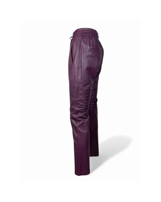 Oakwood Purple Slim-Fit Trousers