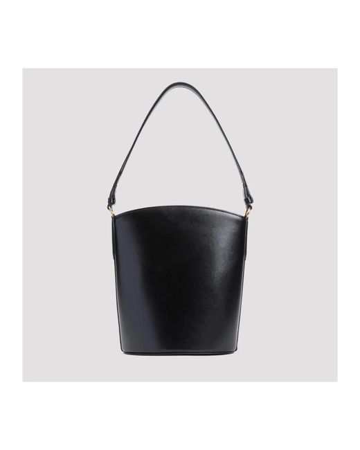 Tom Ford Black Medium Leather Bucket Handbag