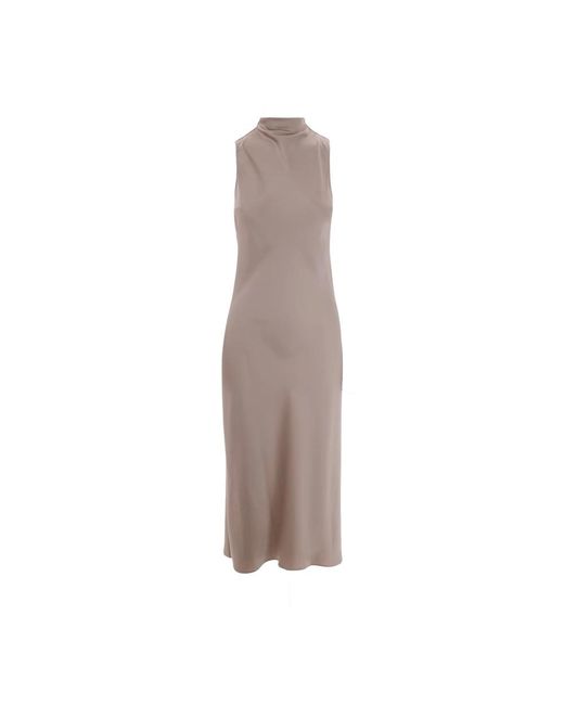 Patrizia Pepe Brown Midi Dresses