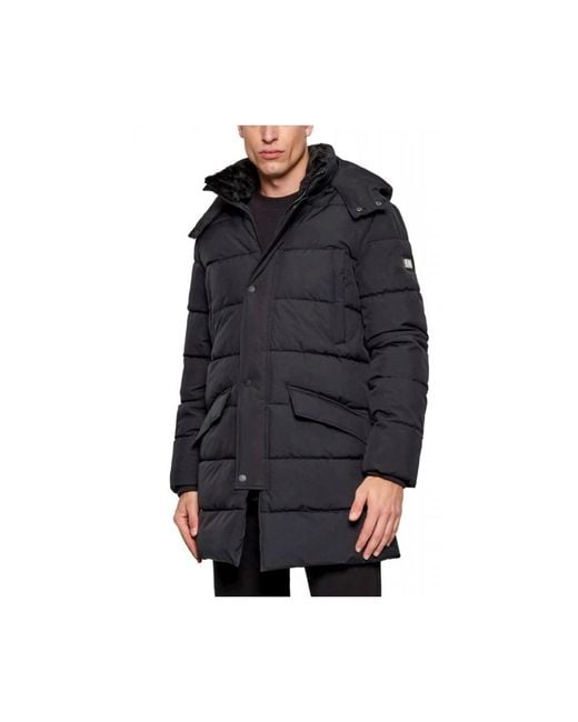 Karl Lagerfeld Black Winter Jackets for men