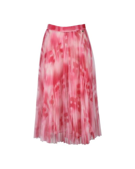 Elisabetta Franchi Pink Midi Skirts