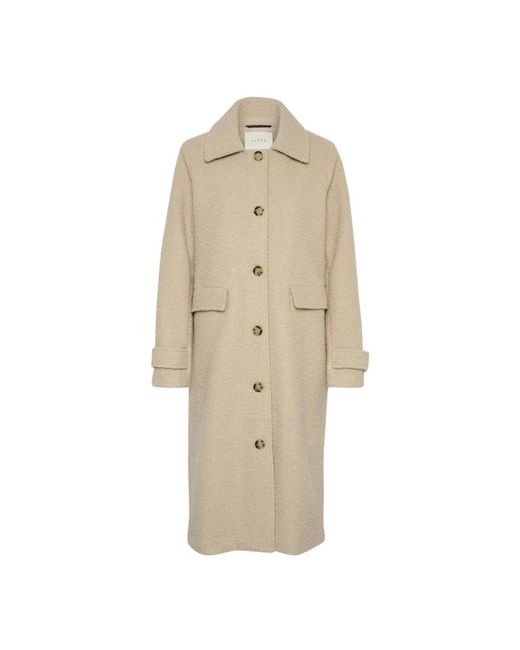 Kaffe Trenchcoat in het Natural