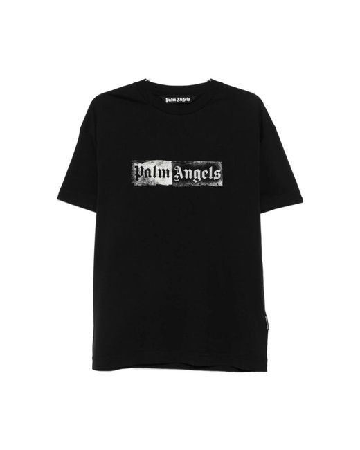 Palm Angels Black T-Shirts for men