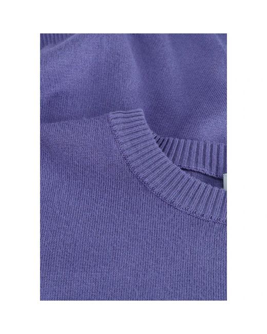 Minus Overhemden ,Blauw ,Blauwe Gebreide Tee Voor Vrouwen in het Blue