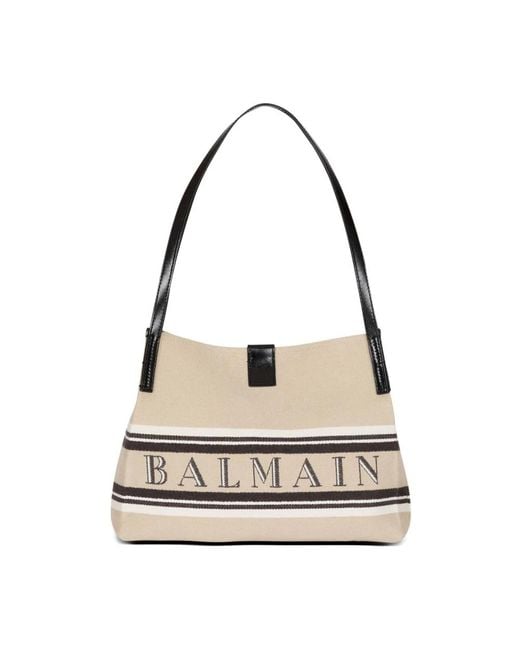 Balmain Metallic Release Small Shopper Bag