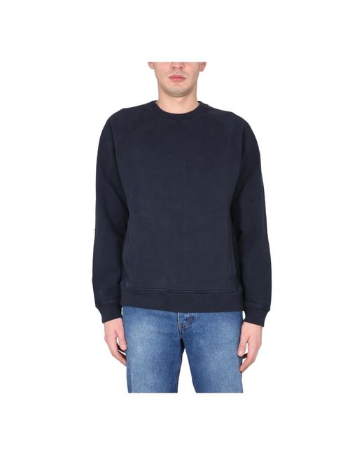 C P Company Blue Round-Neck Knitwear for men