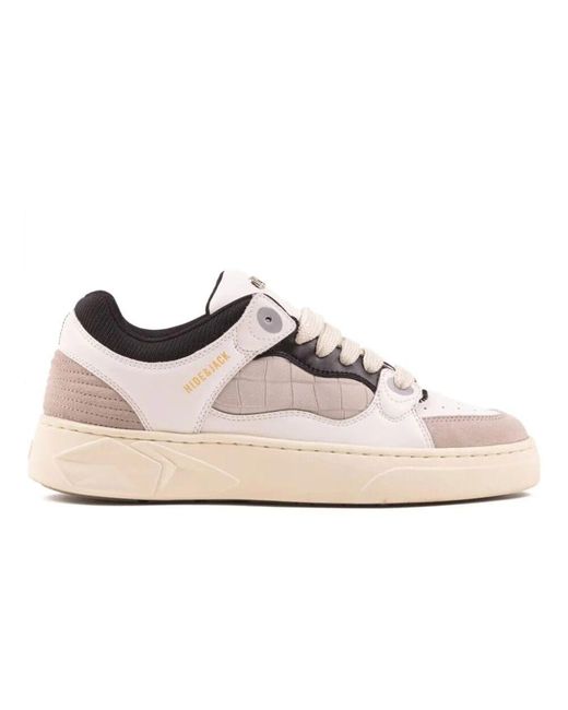 HIDE & JACK Grau Weiß Low Top Sneakers in Pink für Herren