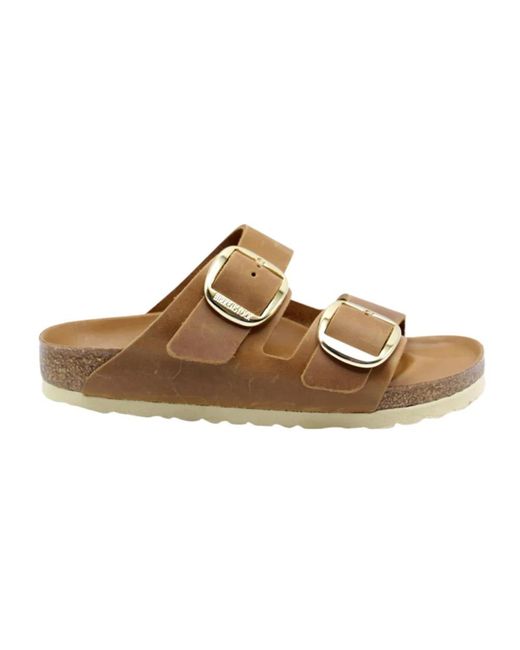 Birkenstock Brown Sliders