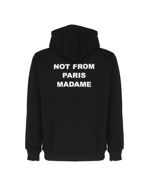 Drole de Monsieur Black Hoodies for men