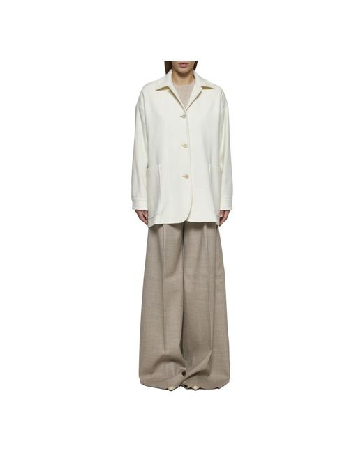 Max Mara White Light Jackets