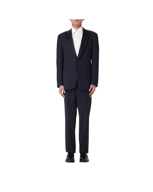Giorgio Armani Blue Single Breasted Suits for men