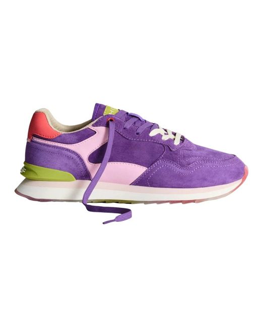 HOFF Purple Retro Sneaker Mit Logo-Detail