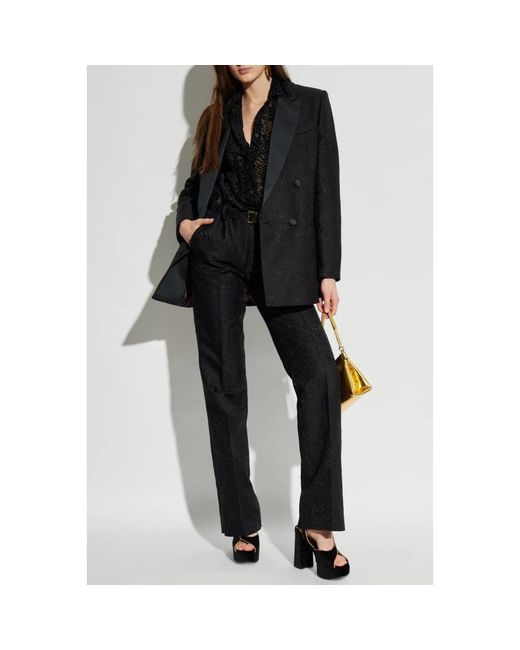 Etro Double-Breasted Blazer in het Black