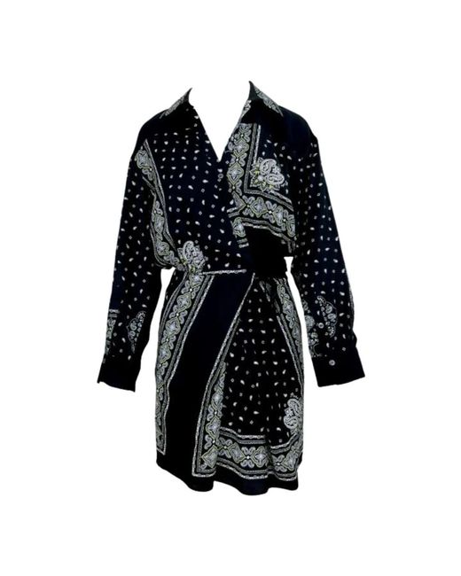 Pinko Black Wrap Dresses