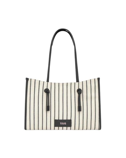 Tous White Shopper Tote