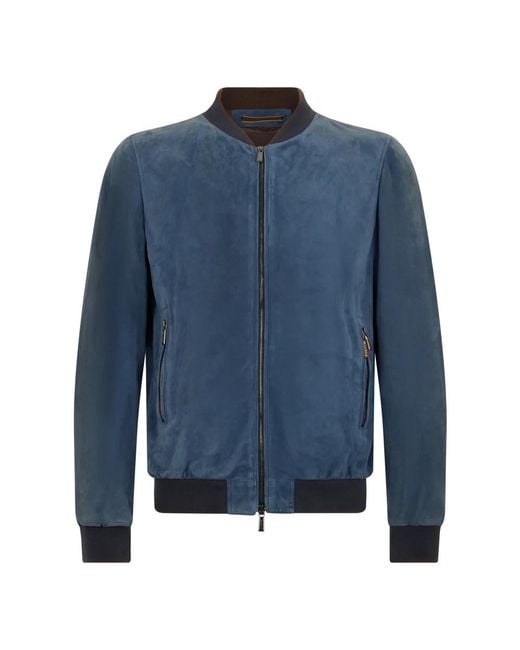 Moorer Blue Bomber Jackets for men