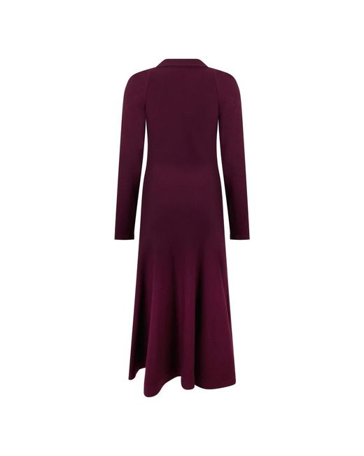 Alberta Ferretti Purple Knitted Dresses