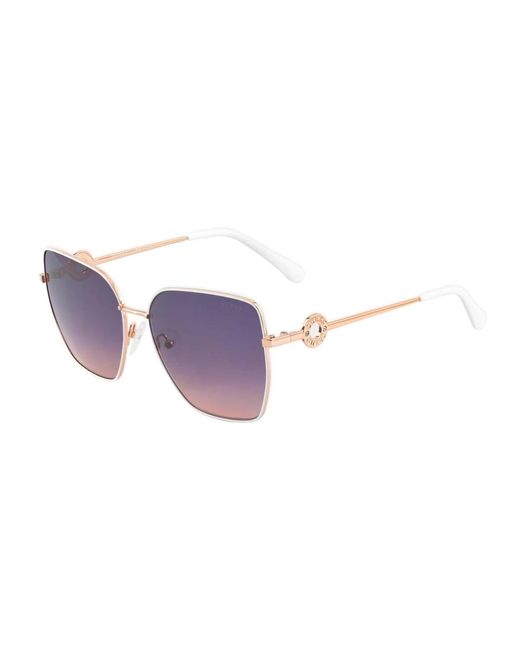Vetro degradato viola occhiali da sole in metallo donna di Guess in Purple