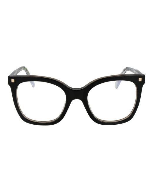Polaroid Black Schwarze Damen Optische Brillen Quadratischer Stil