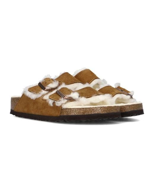 Birkenstock Brown Sliders