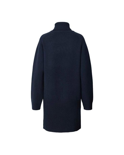 Rabens Saloner Blue Knitted Dresses
