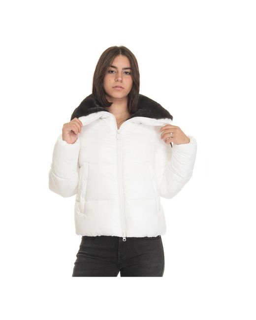Save The Duck Winter Jackets in het White