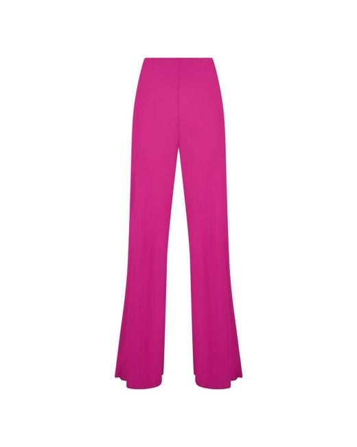 Alberta Ferretti Pink Wide Trousers