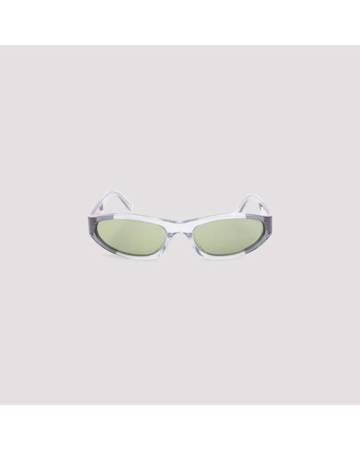 Marni White Yozamei Acetate Sunglasses