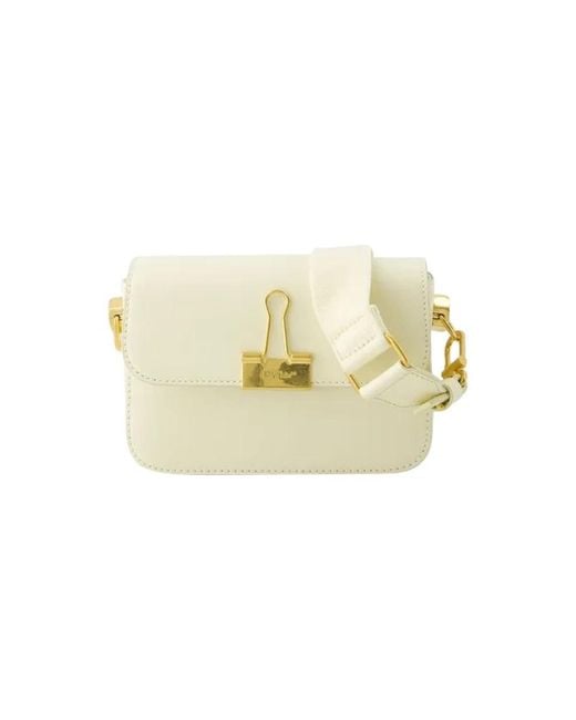 Off-White c/o Virgil Abloh Metallic Leder schultertasche