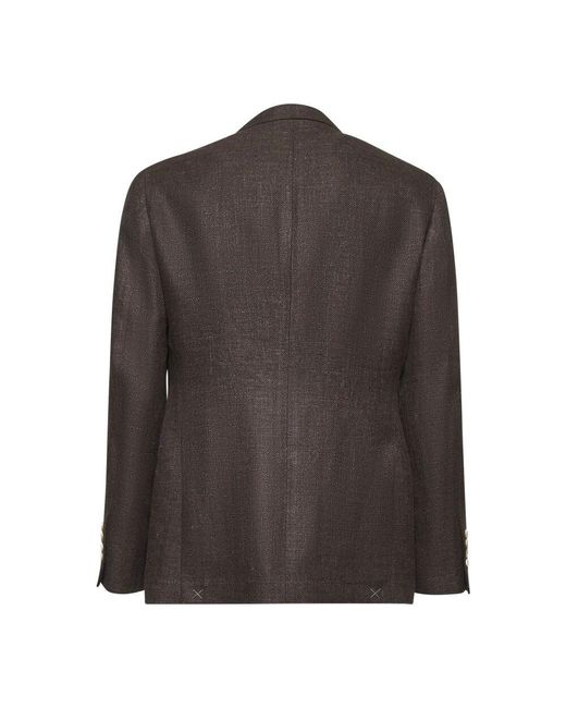 Blazers di Brunello Cucinelli in Black da Uomo