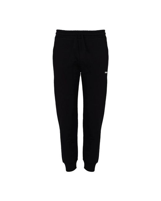 Les Hommes Slim Fit Broek in het Black voor heren