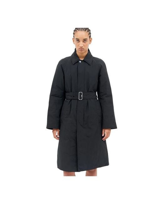 Belted Coats di Burberry in Black