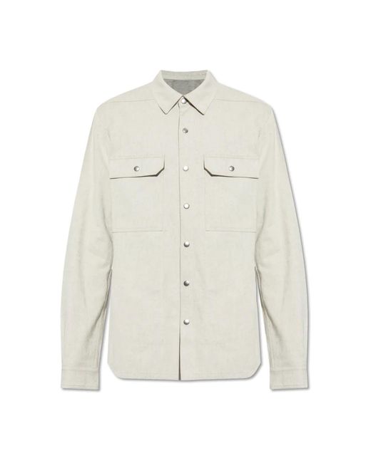 Casual Shirts Rick Owens de hombre de color White
