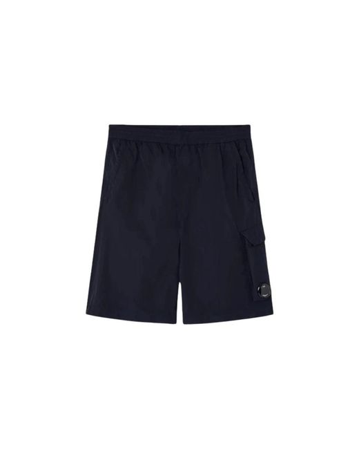 C P Company Blue Casual Shorts for men