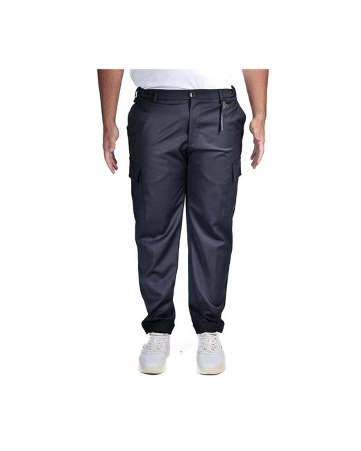 Michael Coal Blue Straight Trousers for men