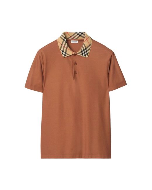 Burberry Brown Polo Shirts for men
